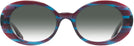 Oval Purple Blue Stripes Kala Sunflower w/ Gradient Progressive Reading Sunglasses View #2