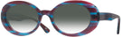 Oval Purple Blue Stripes Kala Sunflower w/ Gradient Progressive Reading Sunglasses View #1