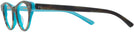 Cat Eye TORTOISE WITH BLUE PEARL BACK Kala Tiana Progressive No-Lines View #3