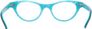Cat Eye TORTOISE WITH BLUE PEARL BACK Kala Tiana Single Vision Full Frame View #4