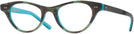 Cat Eye TORTOISE WITH BLUE PEARL BACK Kala Tiana Single Vision Full Frame View #1