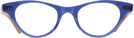 Cat Eye TRANSLUCENT BLUE Kala Tiana Single Vision Full Frame View #2