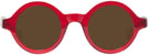 Round Red Kala Washer Progressive No Line Reading Sunglasses View #2