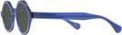 Round Transparent Blue Kala Washer Progressive No Line Reading Sunglasses View #3