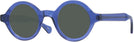 Round Transparent Blue Kala Washer Progressive No Line Reading Sunglasses View #1
