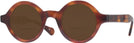 Round Demi Amber Kala Washer Bifocal Reading Sunglasses View #1