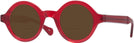 Round Red Kala Washer Bifocal Reading Sunglasses View #1