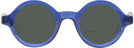 Round Transparent Blue Kala Washer Bifocal Reading Sunglasses View #2