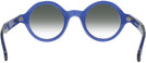 Round Transparent Blue Kala Washer w/ Gradient Progressive Reading Sunglasses View #4