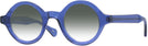 Round Transparent Blue Kala Washer w/ Gradient Progressive Reading Sunglasses View #1