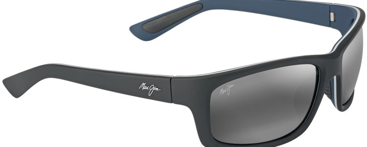 Rectangle Matte Black/grey Lens Maui Jim Kanaio Coast 766 View #1