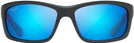 Rectangle Matte Blue Black/blue Hawaii Maui Jim Kanaio Coast 766 View #2