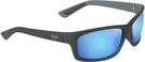 Rectangle Matte Blue Black/blue Hawaii Maui Jim Kanaio Coast 766 View #1