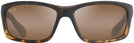 Rectangle Matte Tortoise/hcl Lens Maui Jim Kanaio Coast 766 View #2