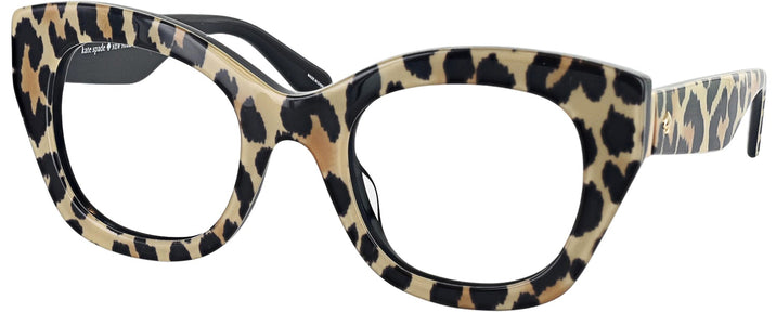 Oversized Leopard Kate Spade Jalena-S Single Vision Full Frame View #1