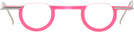 Round,Unique Hot Pink Wolfgang Katzer Autor Single Vision Half Frame w/ FREE NON-GLARE View #2