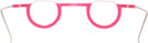 Round,Unique Hot Pink Wolfgang Katzer Autor Single Vision Half Frame w/ FREE NON-GLARE View #4