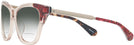 Cat Eye,Oversized Pattern Pink Kate Spade Alexane-S w/ Gradient Bifocal Reading Sunglasses View #3