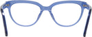 Oval Blue Kate Spade Cayenne Single Vision Full Frame View #4