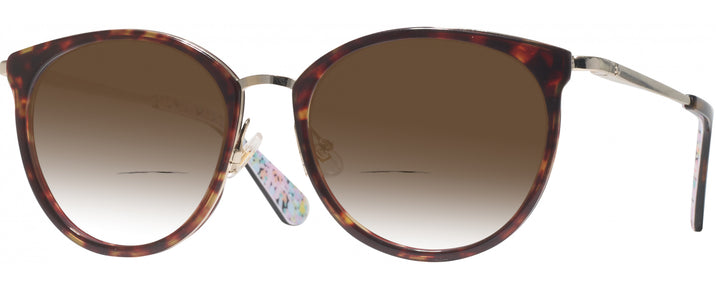 Round Havana Kate Spade Eliana/G w/ Gradient Bifocal Reading Sunglasses View #1