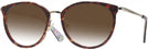 Round Havana Kate Spade Eliana/G w/ Gradient Progressive Reading Sunglasses View #1