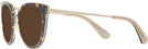 Round Havana Gold Kate Spade Jazzlyn-S Progressive Reading Sunglasses View #3