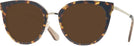 Round Havana Gold Kate Spade Jazzlyn-S Progressive Reading Sunglasses View #1