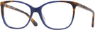 Square Blue Tortoise Kate Spade Karlyn Single Vision Full Frame View #1