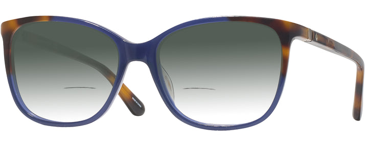 Square Blue Tortoise Kate Spade Karlyn w/ Gradient Bifocal Reading Sunglasses View #1