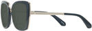 Square Black Kate Spade Kimora-G-S Bifocal Reading Sunglasses View #3