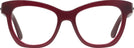 Cat Eye,Oversized Burgundy Kate Spade Krissy Progressive No-Lines View #2
