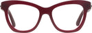 Cat Eye,Oversized Burgundy Kate Spade Krissy Progressive No-Lines View #2
