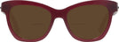 Cat Eye,Oversized Burgundy Kate Spade Krissy Bifocal Reading Sunglasses View #2