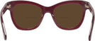 Cat Eye,Oversized Burgundy Kate Spade Krissy Bifocal Reading Sunglasses View #4