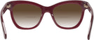 Cat Eye,Oversized Burgundy Kate Spade Krissy w/ Gradient Bifocal Reading Sunglasses View #4