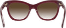 Cat Eye,Oversized Burgundy Kate Spade Krissy w/ Gradient Bifocal Reading Sunglasses View #4