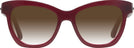 Cat Eye,Oversized Burgundy Kate Spade Krissy w/ Gradient Progressive Reading Sunglasses View #2