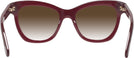 Cat Eye,Oversized Burgundy Kate Spade Krissy w/ Gradient Progressive Reading Sunglasses View #4