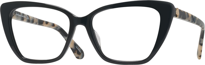 Cat Eye Black Kate Spade Lucca Computer Style Progressive View #1