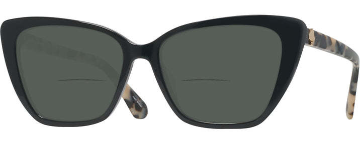 Cat Eye Black Kate Spade Lucca Bifocal Reading Sunglasses View #1