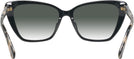 Cat Eye Black Kate Spade Lucca w/ Gradient Progressive No-Line Reading Sunglasses View #4