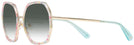Oversized Gold Multi Color Metal Kate Spade Nicola-G-S w/ Gradient Bifocal Reading Sunglasses View #3