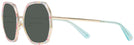 Oversized Gold Multi Color Metal Kate Spade Nicola-G-S Bifocal Reading Sunglasses View #3