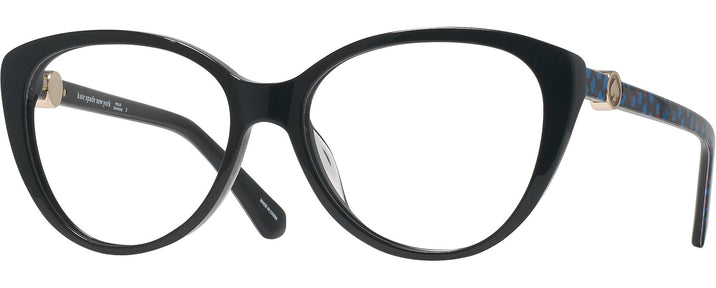 Cat Eye Black Kate Spade Visalia Computer Style Progressive View #1