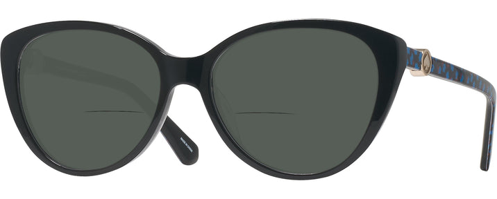 Cat Eye Black Kate Spade Visalia Bifocal Reading Sunglasses View #1