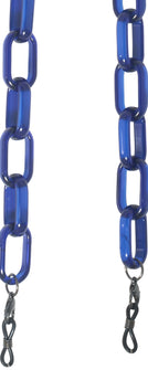 Other Transparent Blue Large Oval Chain View #2