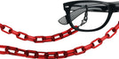 Other Transparent Red Large Oval Chain View #3
