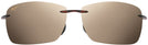 Rectangle Rootbeer/Bronze Lens Maui Jim Lighthouse 423 View #2