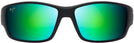 Square Black/Maui Green Maui Jim Local Kine 810 View #2