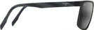 Rectangle Matte Black/Grey Lens Maui Jim Wana 846 View #3